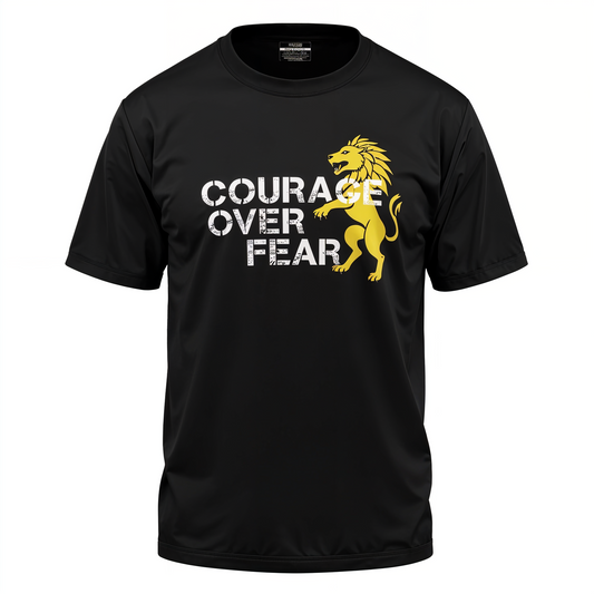 Courage Over Fear Cotton Oversized T-shirt
